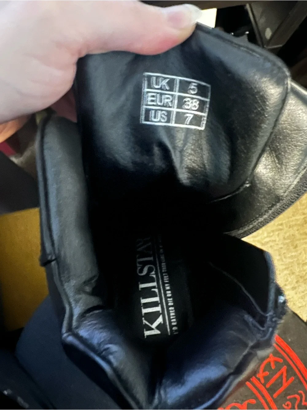 Killstar - Skull Boots - Size 7